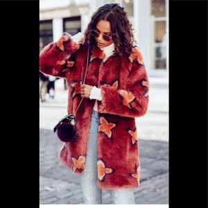 Wrap Me Up Faux Fur Jacket free people